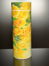 Personalised Ashes Scatter Tube yellow roses