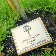 Oak Wooden Memorial Grave Tree Marker with Personalised Plaque Made to Order