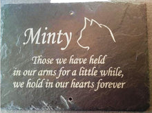 Pet Cat Memorial Slate Sign Plaque - Personalised for your Cat