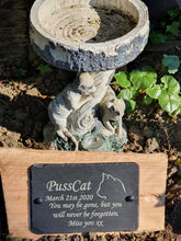 Pet Cat Memorial Slate Sign Plaque - Personalised for your Cat