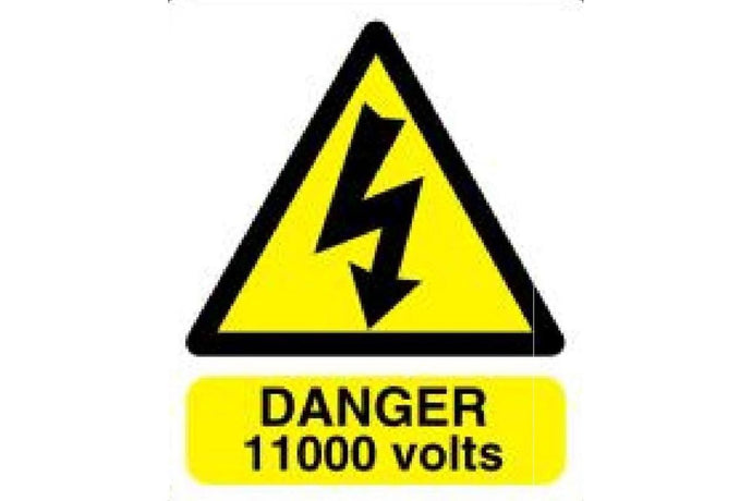 11000 Volts Sign - Health & Safety Signs High Quality Interior & Exterior