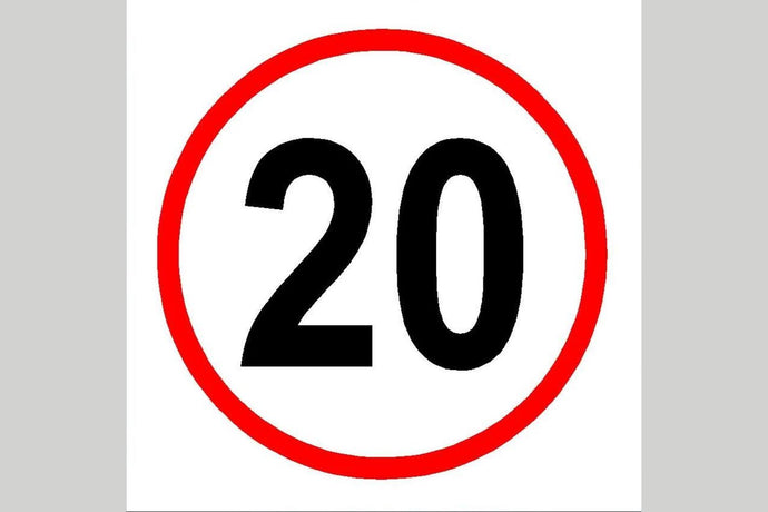 20 MPH Speed Limit Sign - Health & Safety Signs High Quality Interior & Exterior