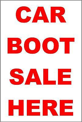Car Boot Sale Here Sign - You can change the wording to ANYTHING. Made to Order