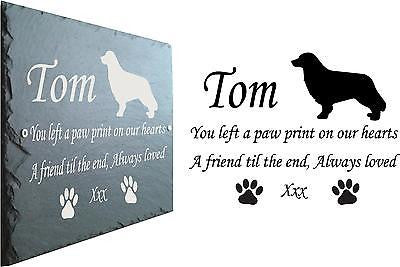 Pet Memorial Slate Plaque Personalised for your Nova Scotia