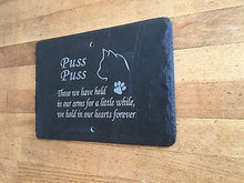 Pet Cat Memorial Slate Sign Plaque - Personalised for your Cat