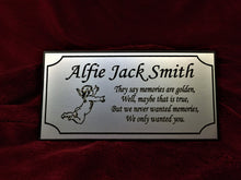 Aluminum bench plaque
