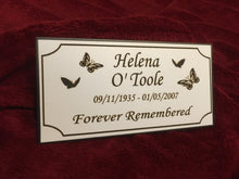 Double Mahogany Wooden Funeral Urns for Ashes / Adult Casket Made to Order Memorial Plaque.