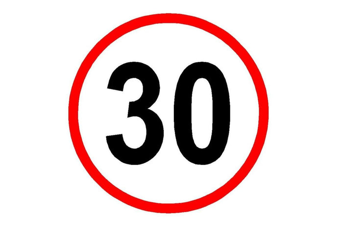30 MPH Speed Limit Sign - Health & Safety Signs High Quality Interior & Exterior