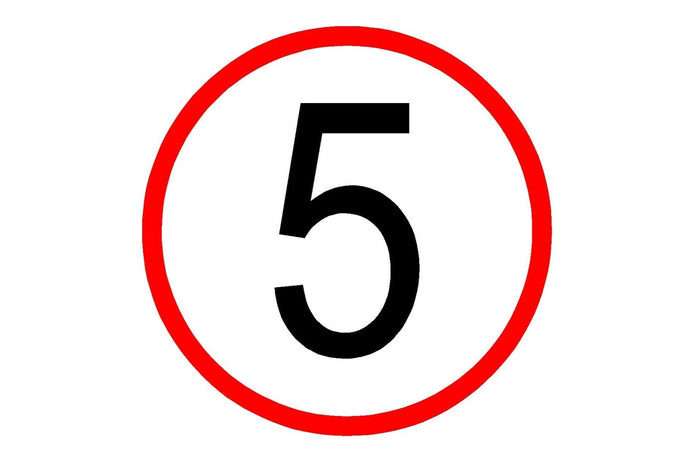 5 MPH Speed Limit Sign - Health & Safety Signs High Quality Interior & Exterior