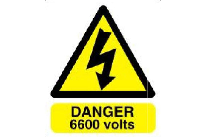 6600 Volts Sign - Health & Safety Signs High Quality Interior & Exterior