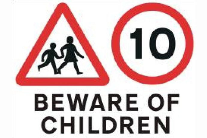 Beware of Children 10mph Sign - Health & Safety Signs High Quality Interior & Exterior