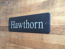 Name your house with a gorgeous name slate sign