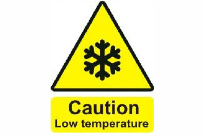 Caution Cold Low Temperature Sign - Health & Safety Signs High Quality Interior & Exterior