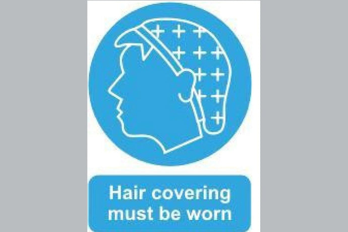Cover Hair Sign - Health & Safety Signs High Quality Interior & Exterior