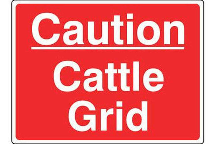 Caution Cattle Grid Sign - Health & Safety Signs High Quality Interior & Exterior