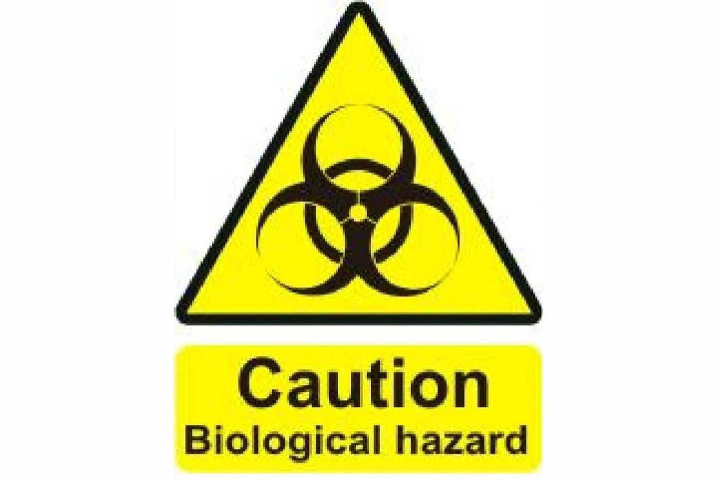 Caution Biological Hazard Sign - Health & Safety Signs High Quality Interior & Exterior