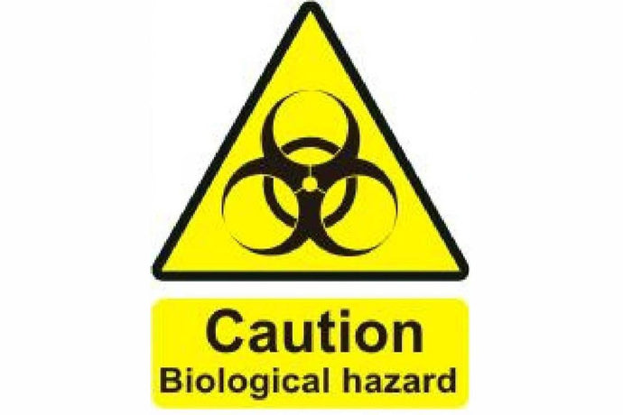 Caution Biological Hazard Sign - Health & Safety Signs High Quality Interior & Exterior