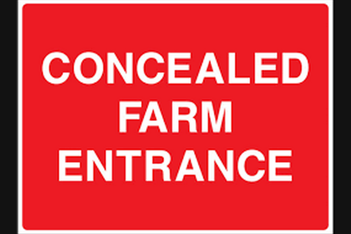 Concealed Farm Entrance Sign - Health & Safety Signs High Quality Interior & Exterior