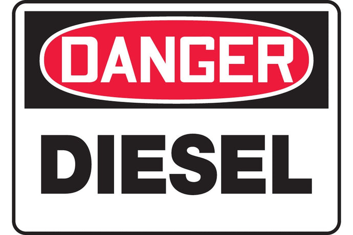 Danger Diesel Sign - Health & Safety Signs High Quality Interior & Exterior