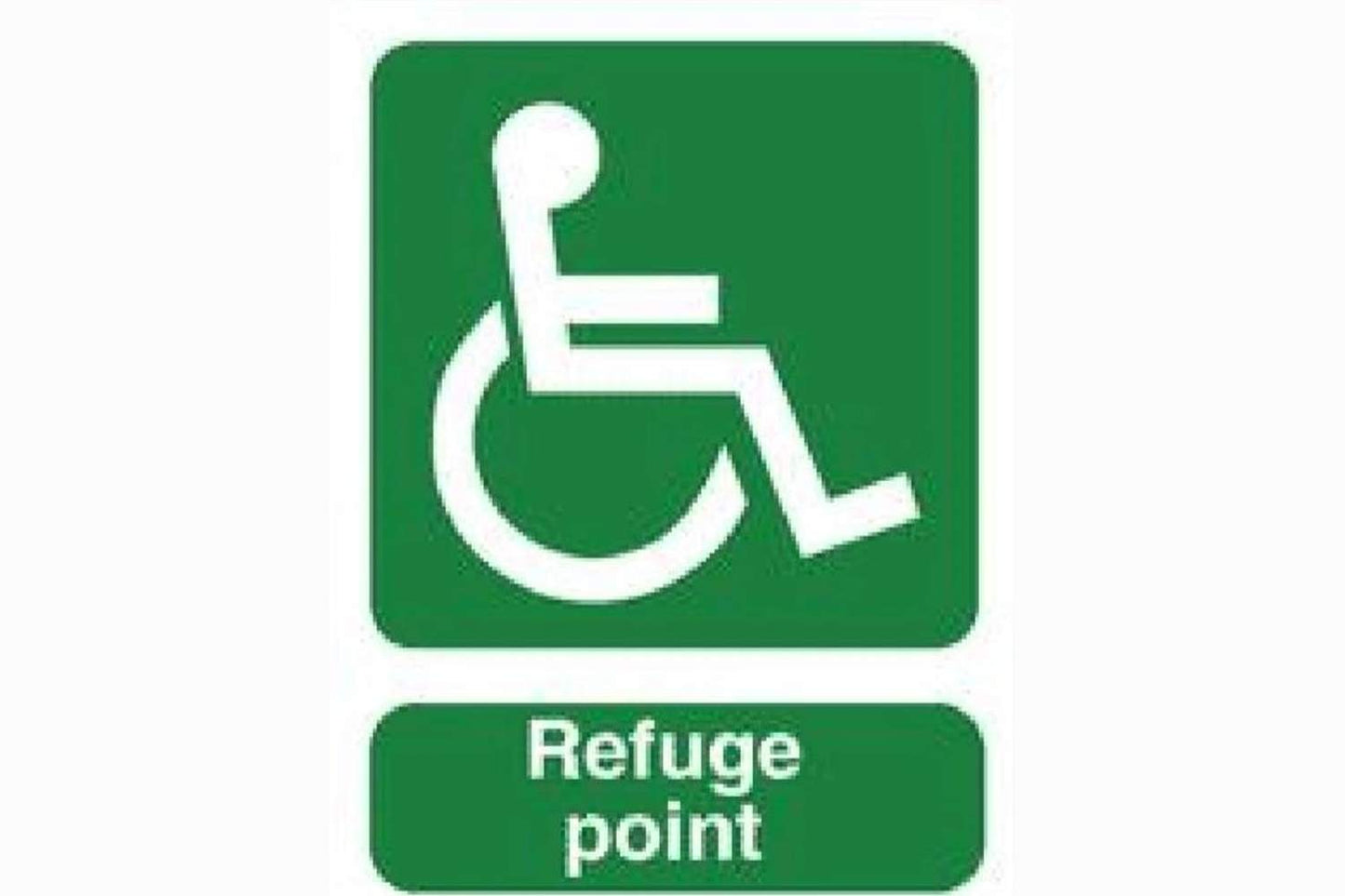 Disabled Refuge Point Sign - Health & Safety Signs High Quality Interior & Exterior