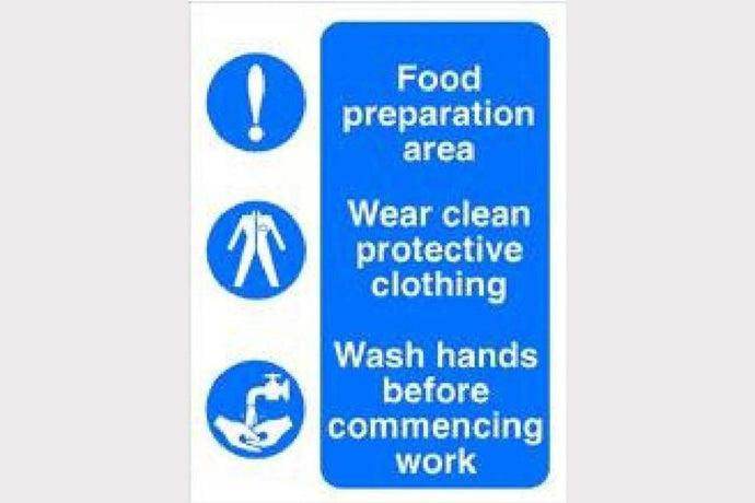 Food Preparation Area Sign - Health & Safety Signs High Quality Interior & Exterior