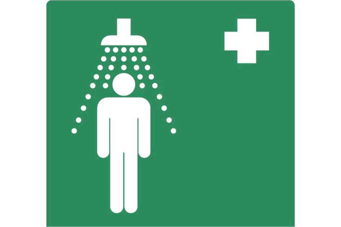 First Aid Shower Sign - Health & Safety Signs High Quality Interior & Exterior