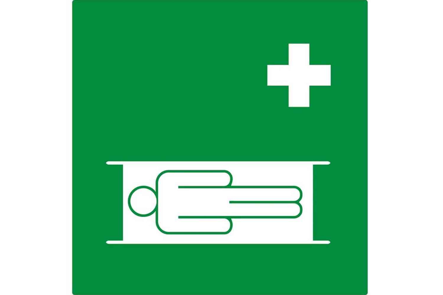 First Aid Strecher Sign - Health & Safety Signs High Quality Interior & Exterior