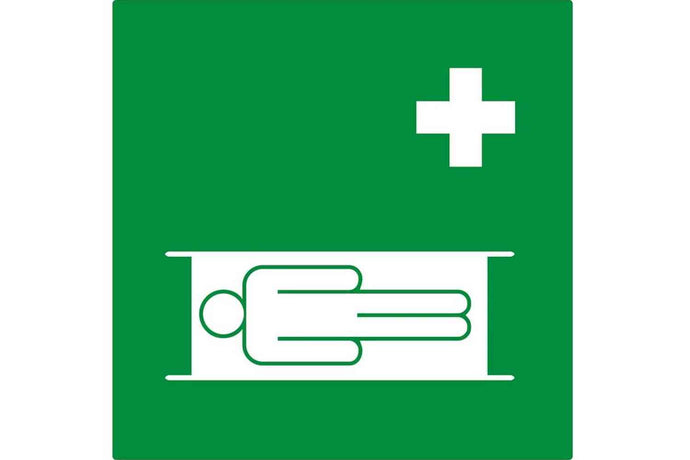 First Aid Strecher Sign - Health & Safety Signs High Quality Interior & Exterior