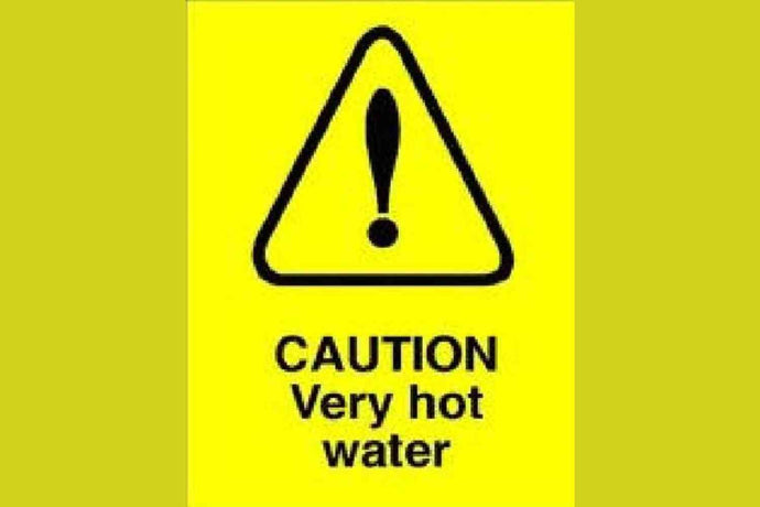 Caution Very Hot Water Sign - Health & Safety Signs High Quality Interior & Exterior