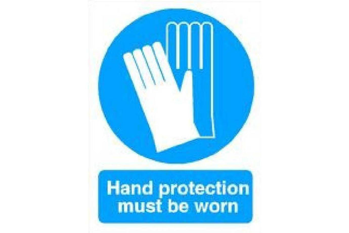 Hand Protection Must Be Worn Sign - Health & Safety Signs High Quality Interior & Exterior