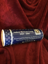 Adult Scatter Tube with Personalised Navy Cremation Ashes