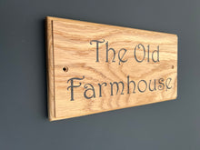 Natural Oak House Door or Gate Sign