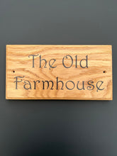 Natural Oak House Door or Gate Sign