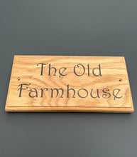 Natural Oak House Door or Gate Sign