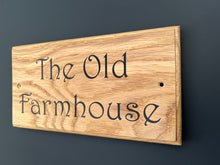 Natural Oak House Door or Gate Sign