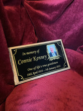 Wooden oak photo plaque memorial