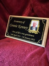 26cm x 14.5cm Memorial Acrylic Photo Plaque - Personalised Made to Order by 1st 4 Signs