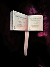 Cemetery Book. Oak Marker for Grave. With Optional Photo