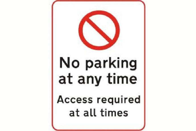 No Parking At Any Time Sign - Health & Safety Signs High Quality Interior & Exterior