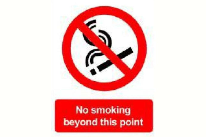 No Smoking Beyond This Point Sign - Health & Safety Signs High Quality Interior & Exterior