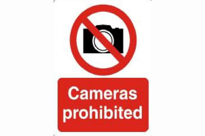 No Cameras Sign - Health & Safety Signs High Quality Interior & Exterior