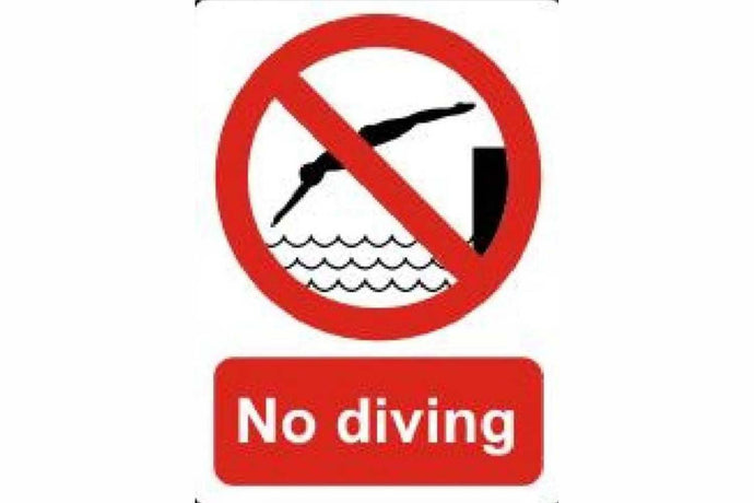 No Diving Sign - Health & Safety Signs High Quality Interior & Exterior