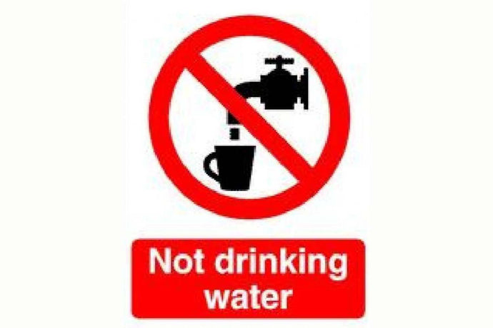 Not Drinking Water Sign - Health & Safety Signs High Quality Interior & Exterior