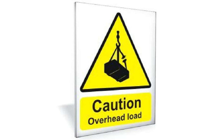 Caution Overhead Load Sign - Health & Safety Signs High Quality Interior & Exterior