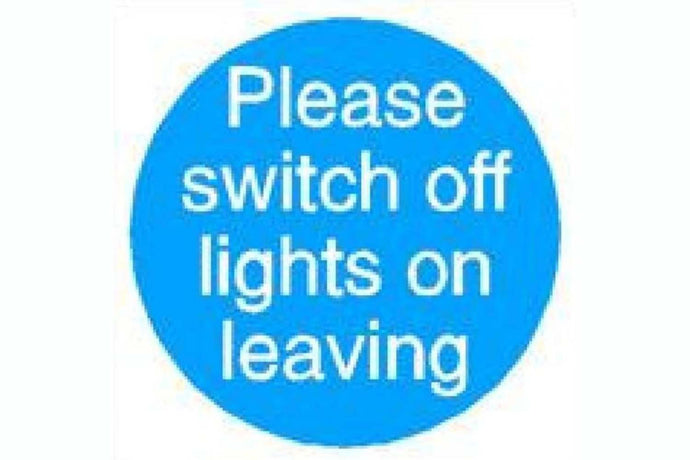 Switch Off Lights Sign - Health & Safety Signs High Quality Interior & Exterior