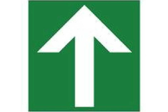 Arrow Up Fire Exit Sign - Health & Safety Signs High Quality Interior & Exterior