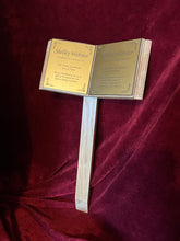 Cemetery Book. Oak Marker for Grave. With Optional Photo