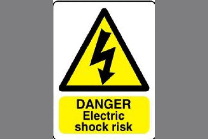 Electric Shock Risk Sign - Health & Safety Signs High Quality Interior & Exterior