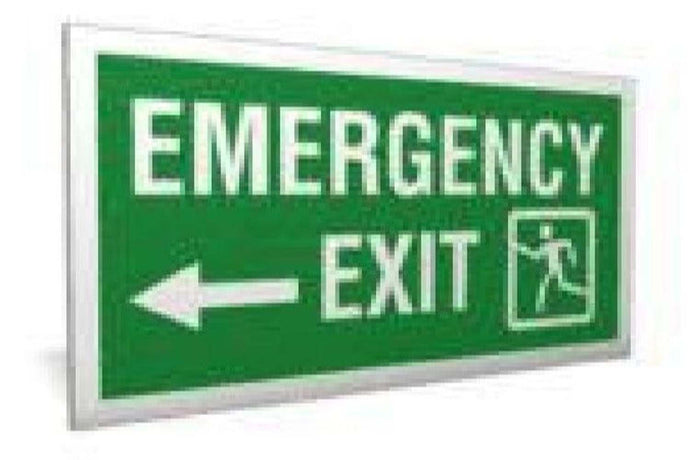 Emergency Exit Left Sign - Health & Safety Signs High Quality Interior & Exterior