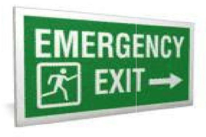 Emergency Exit Right Sign - Health & Safety Signs High Quality Interior & Exterior
